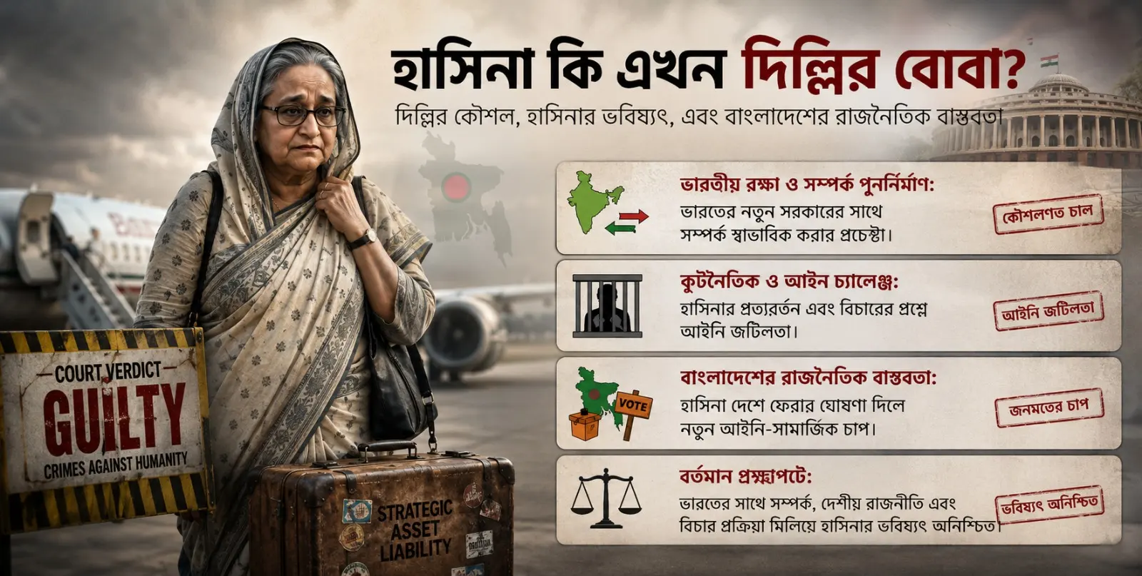 হাসিনার ব্যাপারে কি আস্থা হারিয়েছে দিল্লি?