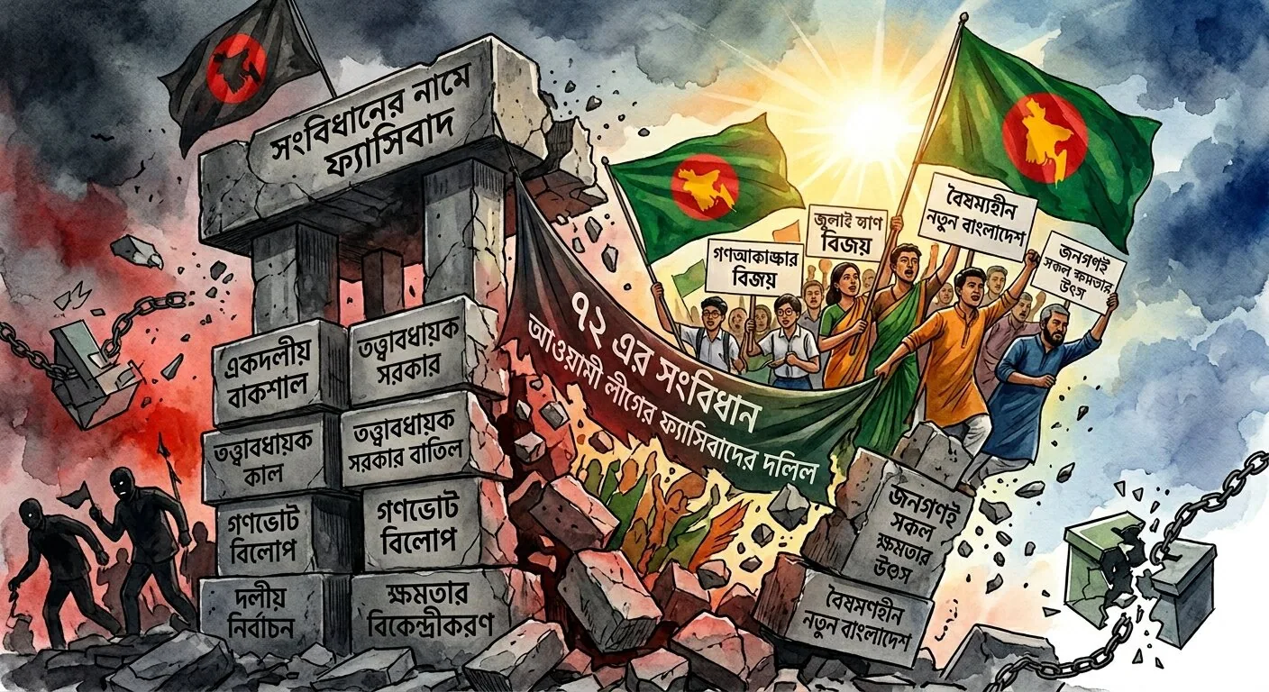 ৭২ এর সংবিধান আওয়ামী লীগের ফ্যাসিবাদী হয়ে ওঠার দলিল