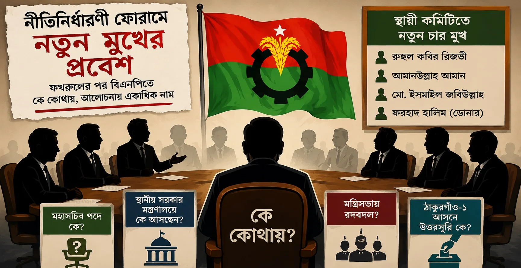 ফখরুলের পর বিএনপিতে কে কোথায়, আলোচনায় একাধিক নাম