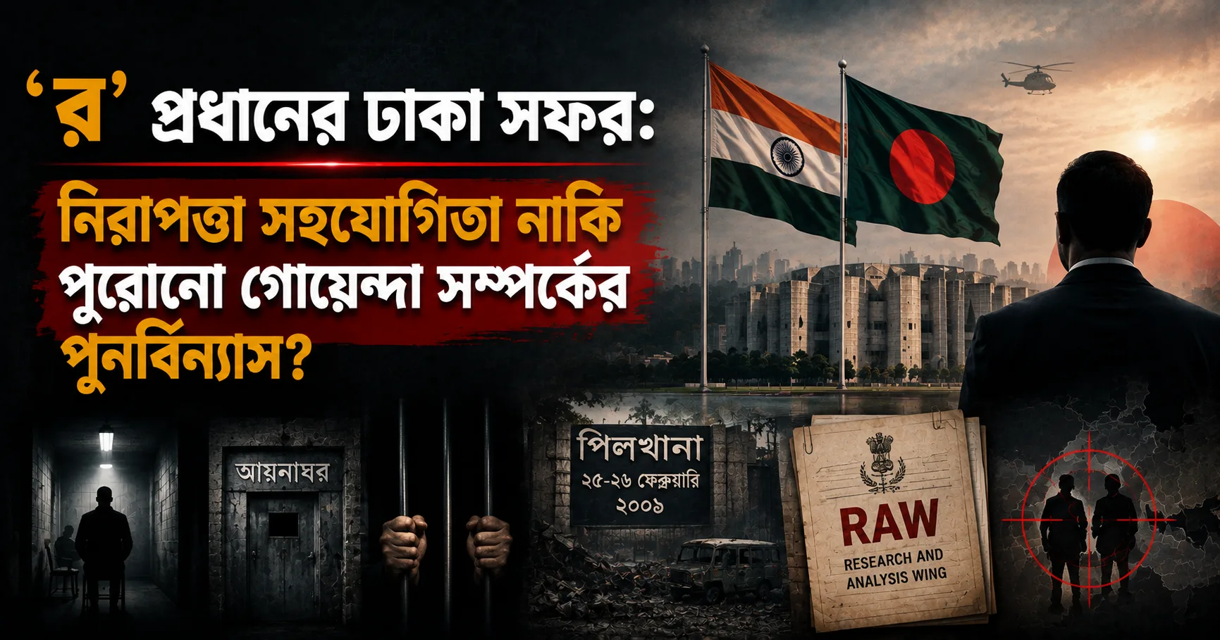 ‘র’ প্রধানের ঢাকা সফর: নিরাপত্তা সহযোগিতা নাকি পুরোনো গোয়েন্দা সম্পর্কের পুনর্বিন্যাস?