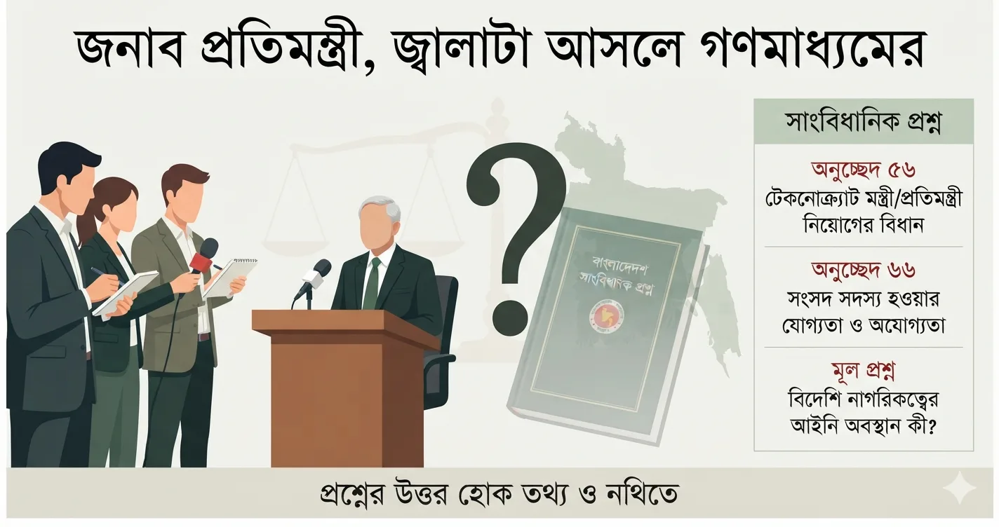 জনাব প্রতিমন্ত্রী, জ্বালাটা আসলে গণমাধ্যমের